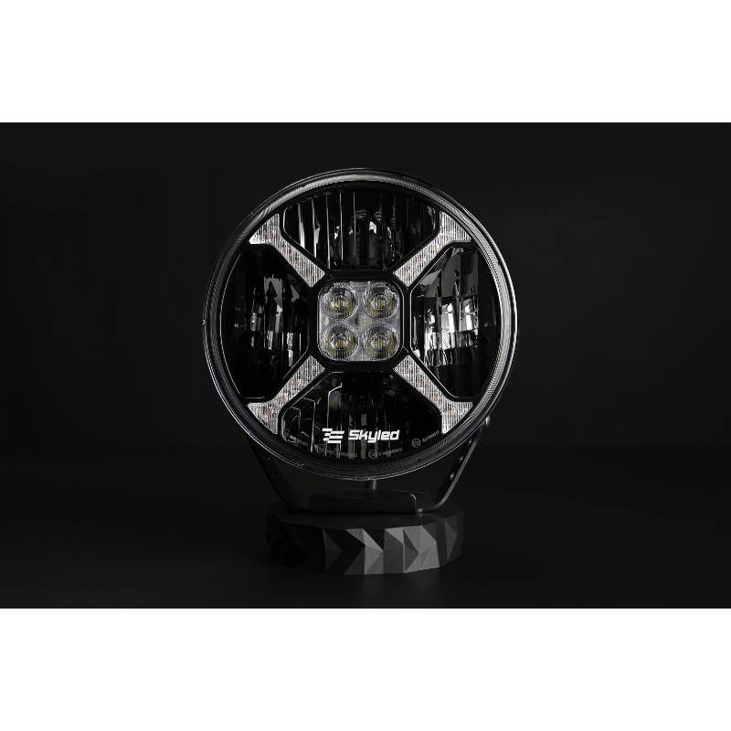 Proiector camion, offroad Cosmo Flash 9X, 11000Lm, 120W, 12/24V, 22.8cm, pozitie alba / portocalie, si stroboscop [12]
