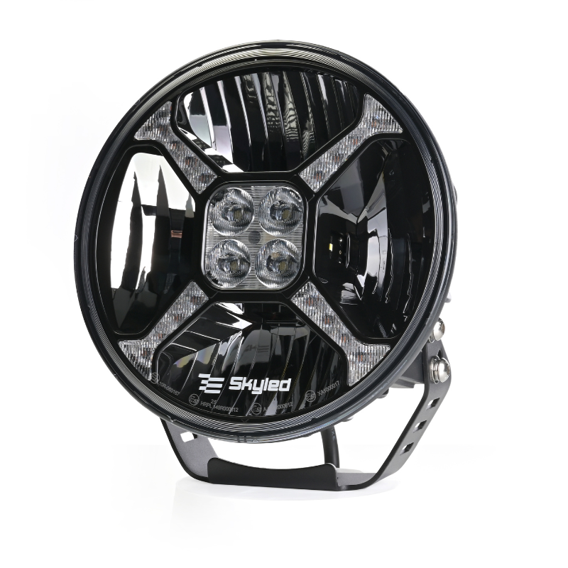 Proiector camion, offroad Cosmo Flash 9X, 11000Lm, 120W, 12/24V, 22.8cm, pozitie alba / portocalie, si stroboscop [2]