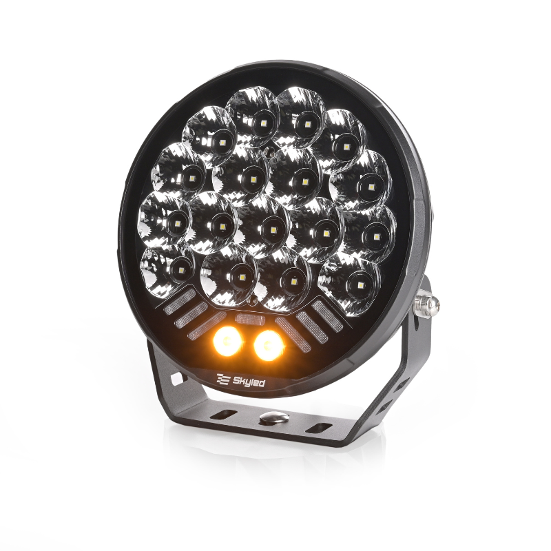 Proiector camion, offroad Dorado 9X, 130W, 12500lm, 12/24V, 21.6cm, pozitie alba si portocalie cu lampa stroboscop [3]