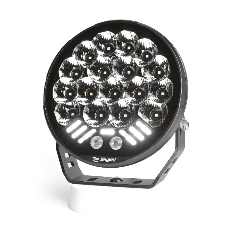 Proiector camion, offroad Dorado 9X, 130W, 12500lm, 12/24V, 21.6cm, pozitie alba si portocalie cu lampa stroboscop [5]