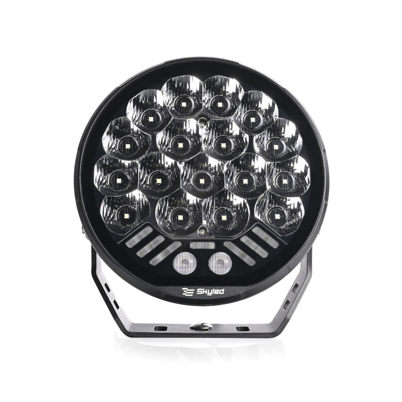 Proiector camion, offroad Dorado 9X, 130W, 12500lm, 12/24V, 21.6cm, pozitie alba si portocalie cu lampa stroboscop [4]