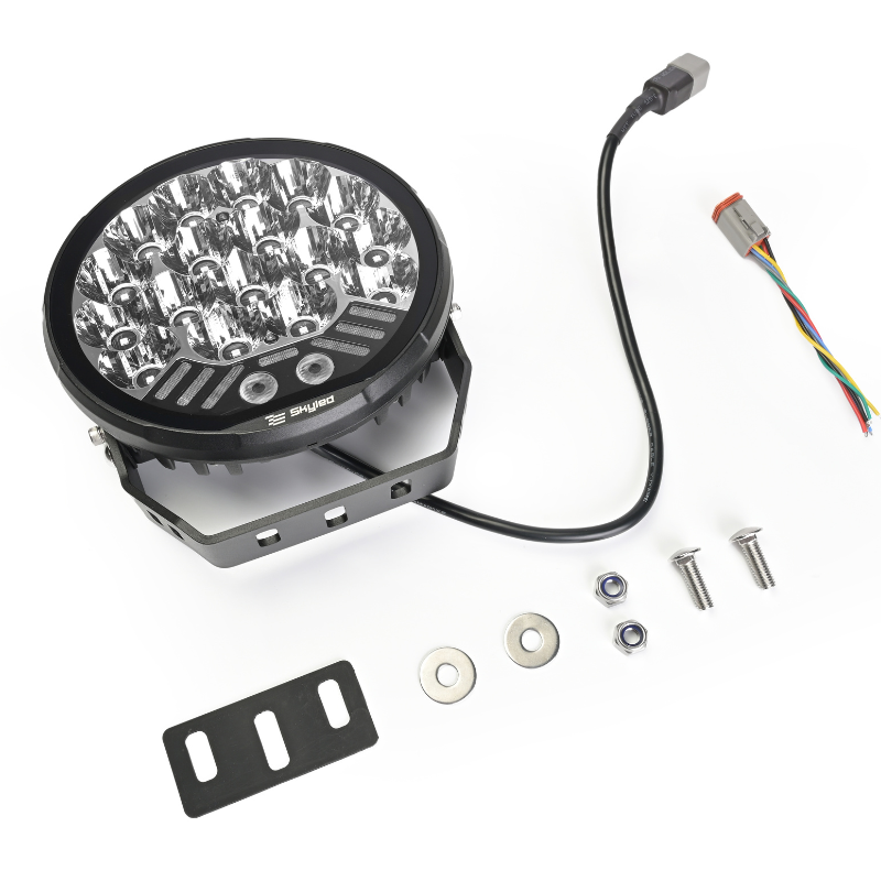 Proiector camion, offroad Dorado 9X, 130W, 12500lm, 12/24V, 21.6cm, pozitie alba si portocalie cu lampa stroboscop [8]