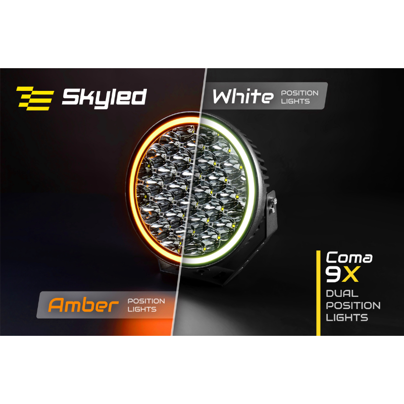 Proiector Coma 9X, 9" FULL LED, 160W, 12500Lm, pozitie alb si portocaliu, R112 [3]