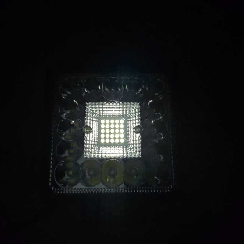 Proiector cu LED, fază și poziție, Combo, 10.8 x 10.8 x 4.7cm, 2740lm, 41W [2]