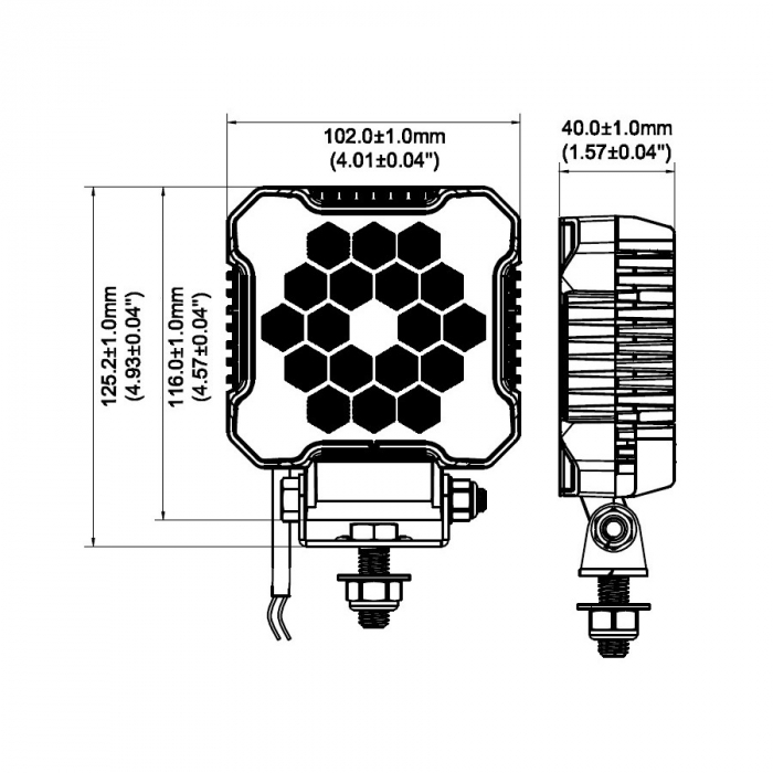 Proiector de lucru, 26w, 1224V, marşarier, design patentat, 2800 Lm - Truck LED L0172 [2]