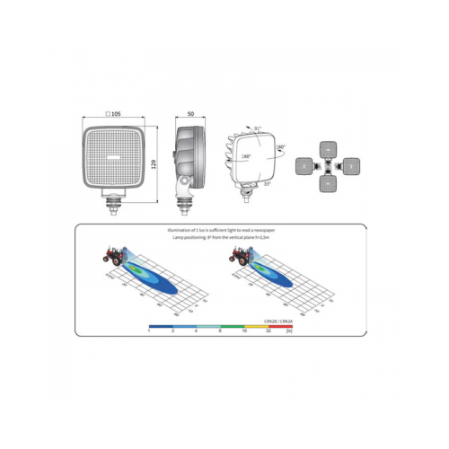 Proiector De Lucru LED - CRK2 - Wesem  CRK2A.54100 [2]