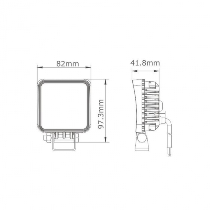 Proiector de lucru Slim, 16 LED-uri - Truck LED L0160 [5]