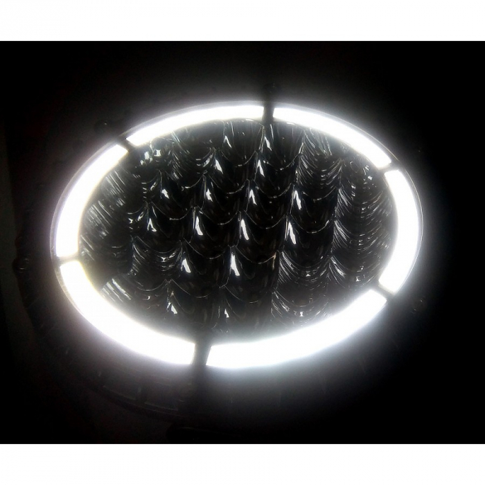 Proiector, Far rotund Full LED, cu pozitie angel eyes, 1224V - Truck LED L3411 [2]