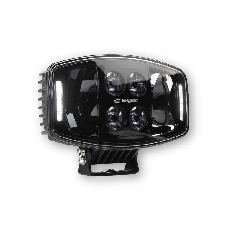 Proiector FULL LED, Jumbo Oculus, DRL, 90W, 24.7cm, 6000K, 8500Lm, 12/24V, cu pozitie alb/portocaliu [7]
