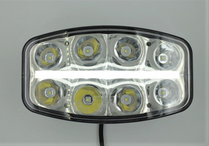 Proiector Full-Led, Pozitie si Faza Lunga Led, 1224V, Dreptunghiular - Oval - Truck LED L3412 [11]