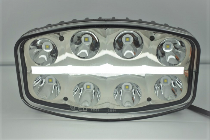 Proiector Full-Led, Pozitie si Faza Lunga Led, 1224V, Dreptunghiular - Oval - Truck LED L3412 [7]