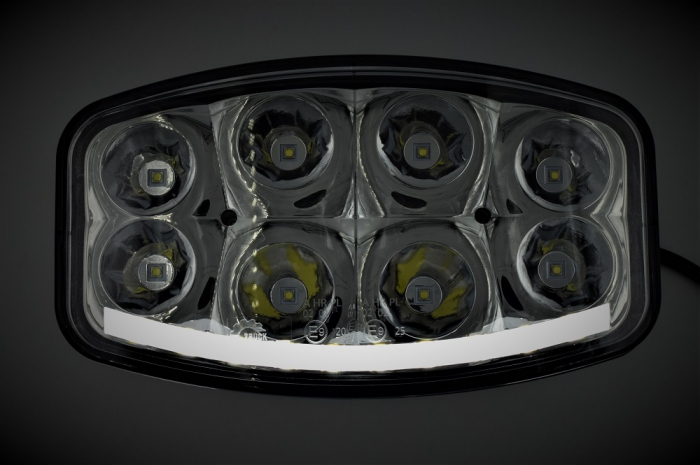 Proiector Full-Led, Pozitie si Faza Lunga Led, 1224V, Dreptunghiular - Oval, Jumbo - Truck LED L3413 [11]
