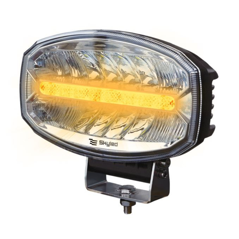 Proiector FULL LED Spot, SKYLED Jumbo Draco DRL 80W, 24.2cm cu pozitie alb/portocaliu si faza [2]