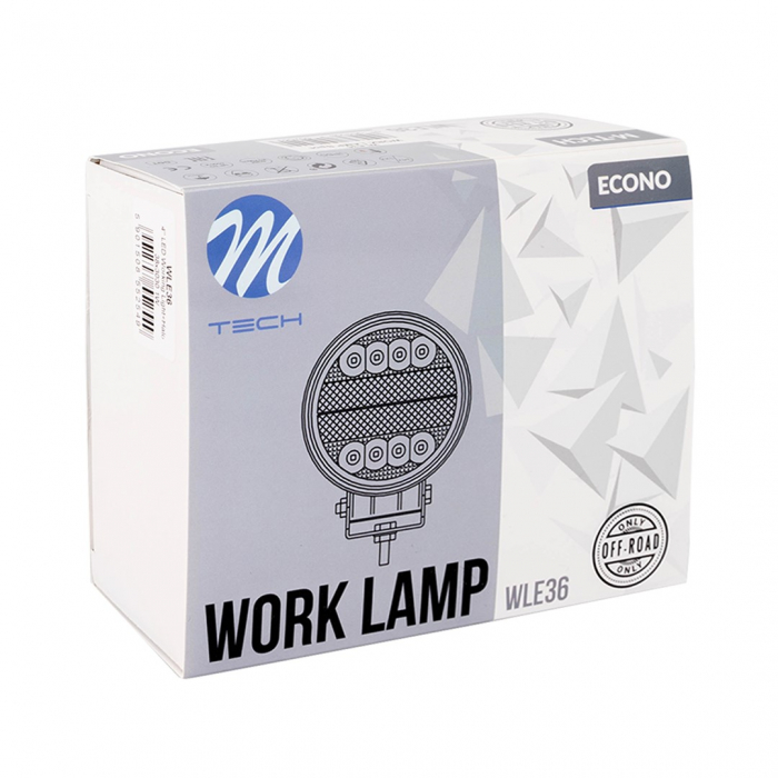 Proiector, Lampa de lucru cu LED Spot si pozitie, 11.2 x 11.2 x 4.5cm, 2570lm, 38 [4]