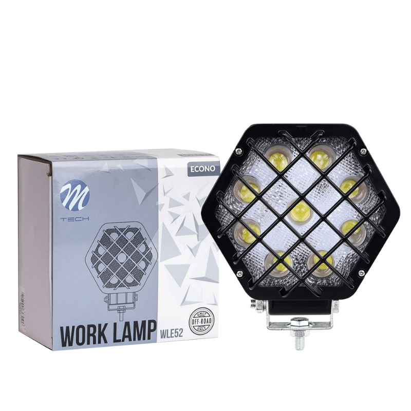 Proiector LED 27W, cu protectie, 12/24V, 1600lm, 6500K, 13.8 x 12.4cm [2]