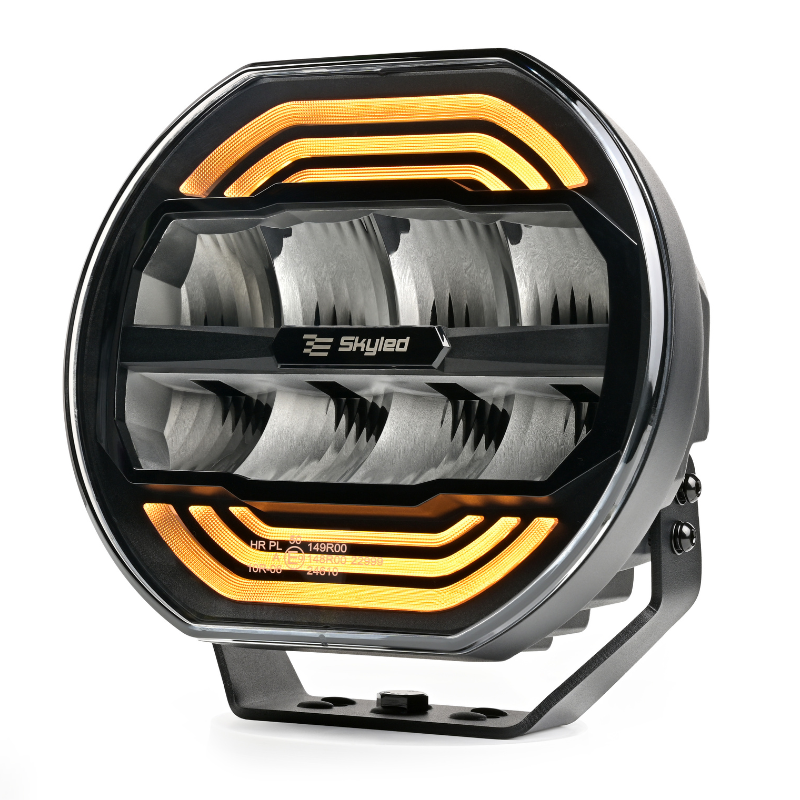 Proiector LED Auto, Galax 9X FI227, 100W, Lumina de Pozitie Alba si Portocalie [3]