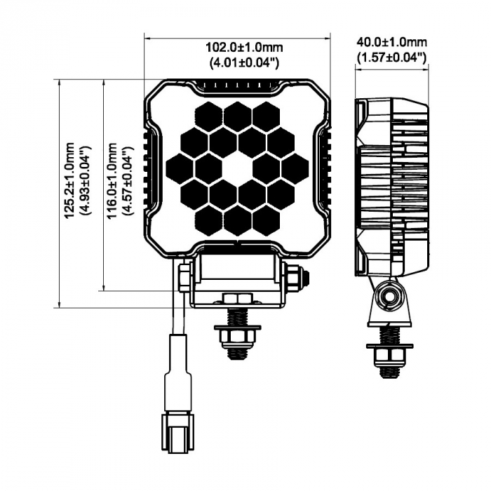 Proiector LED auto, lampa de lucru, 26W, 2800lm, 125 x 102mm - Truck LED L0173 [2]