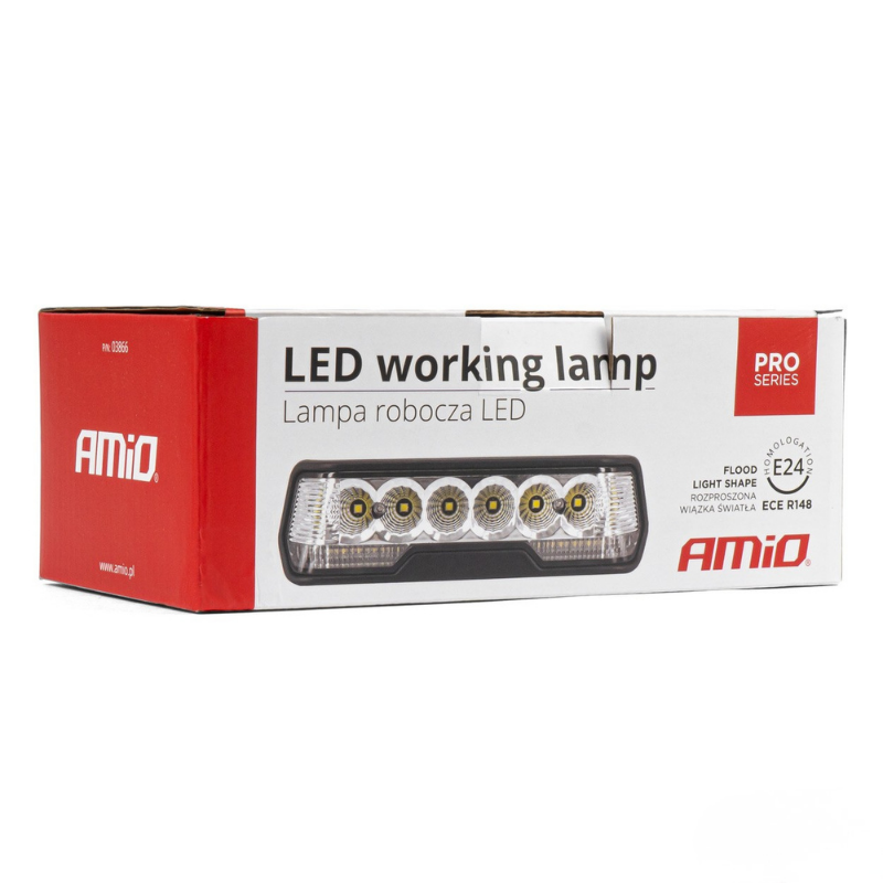 Proiector LED auto, putere 31W, flux luminos 4000 lm, lumina difuza, protectie IP67, alimentare 10-30V, omologare ECE [7]