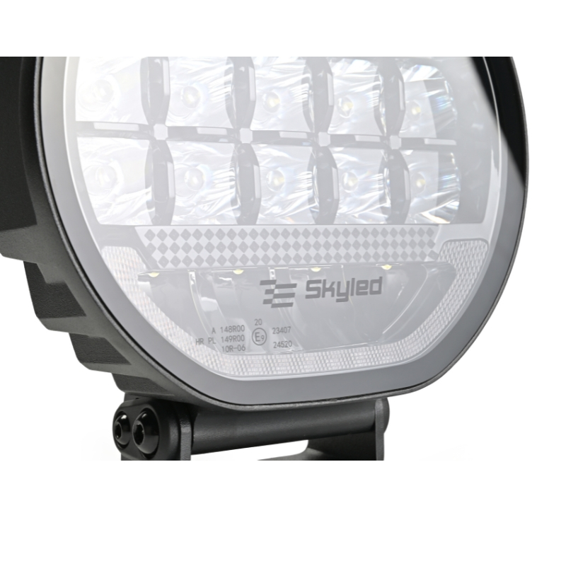 Proiector LED Auto, Scallop 7X 90W, Diametru 17,8cm, Lumina Pozitie Dinamica Alb-Portocaliu, Faza Lunga, Omologare ECE R149, Accesorii 4x4 Offroad [7]
