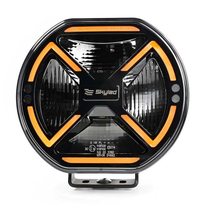 Proiector LED Auxiliar VIA Flash 9X FI218, 160W, Lumina Pozitie Dinamica Alba/Portocalie si Stroboscop [10]