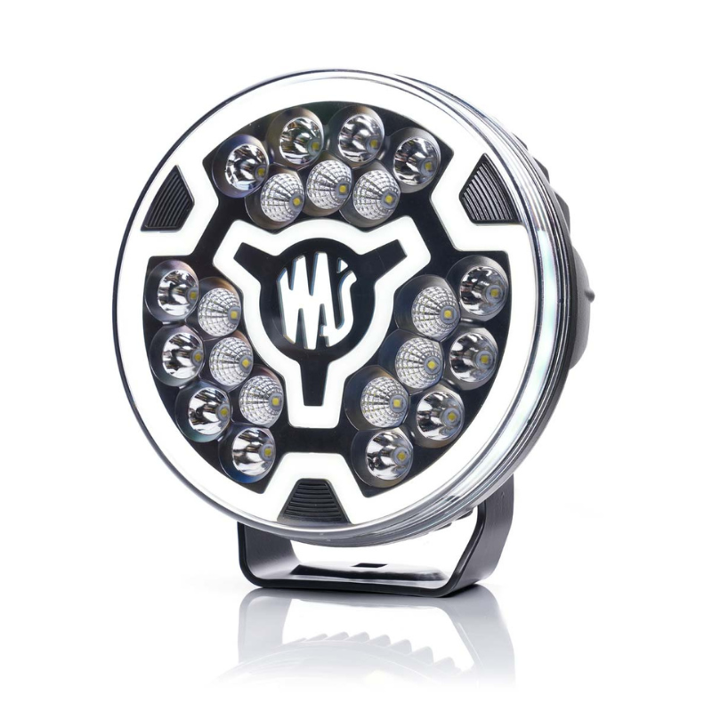 Proiector LED cu 3 tipuri pozitie, alba, Flood, 12  24V, 17.8cm, 9200lm, 5700K, 82W, cablu 3m, contur clar - WAS - WAS 2183 [2]