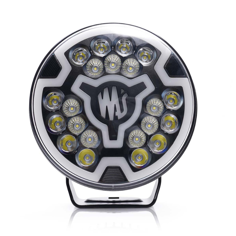 Proiector LED cu 3 tipuri pozitie, portocaliu, Flood, 12 / 24V, 17.8cm, 9200lm, 5700K, 82W, cablu 3m, contur clar [5]