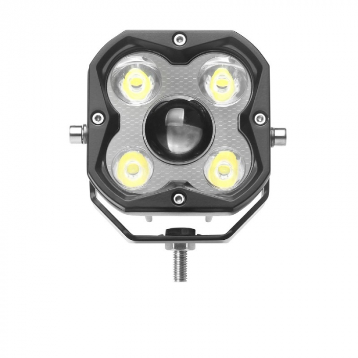 Proiector auto LED cu lentile convexe, flood, 8.18 x 9.44 x 6.15cm, 2700lm, 39w [11]
