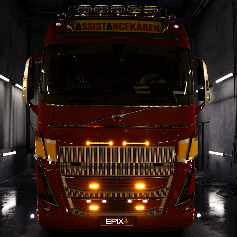 Proiector LED cu pozitie dinamica alba si portocalie pentru camion, off road, Epix10+, Powerboost, 11500lm, 150w, 24.7 x 14.5cm [5]