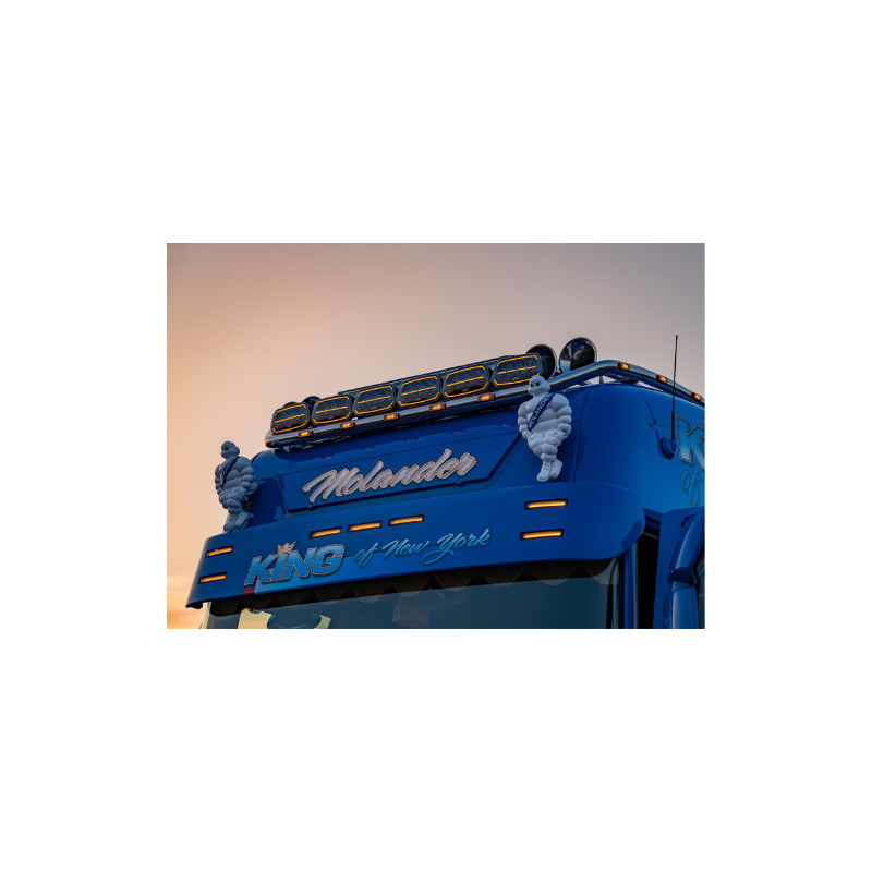 Proiector LED cu pozitie dinamica alba si portocalie pentru camion, off road, Epix10+, Powerboost, 11500lm, 150w, 24.7 x 14.5cm [3]