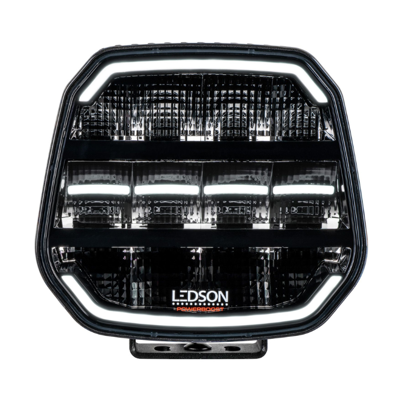Proiector LED cu pozitie dinamica alba si portocalie pentru camion si off road, EPIX7, 7", Powerboost, 11500lm, 120w, 18 x 17.7cm [5]