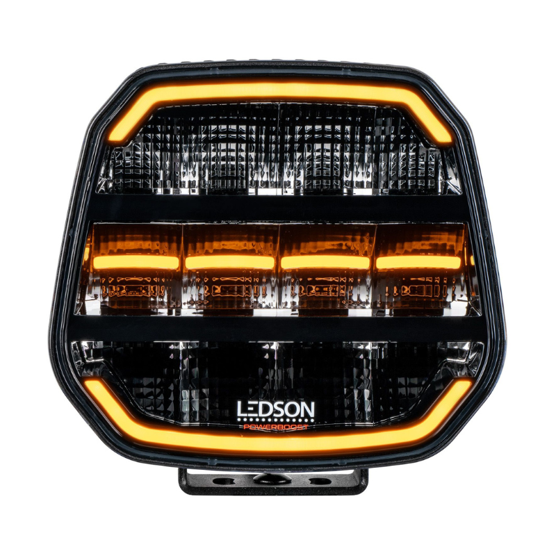 Proiector LED cu pozitie dinamica alba si portocalie pentru camion si off road, EPIX7, 7", Powerboost, 11500lm, 120w, 18 x 17.7cm [4]