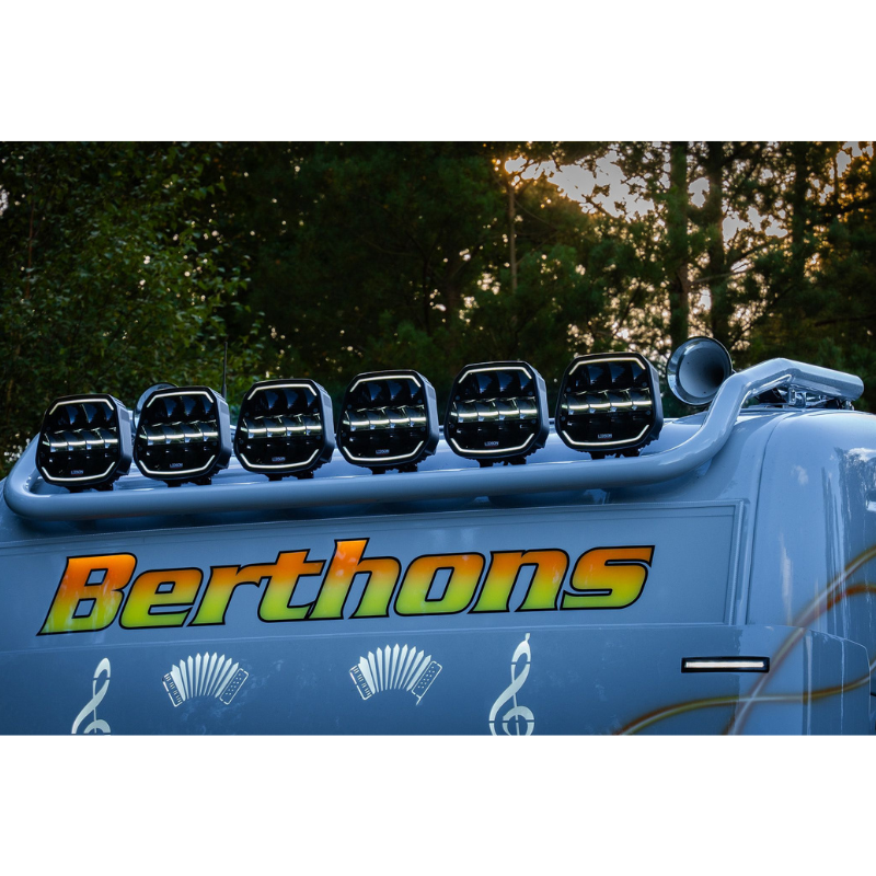 Proiector LED cu pozitie dinamica alba si portocalie, pentru camion și off road, Epix9+, Powerboost, 15000lm, 180w, 22.5 x 22.3cm [7]