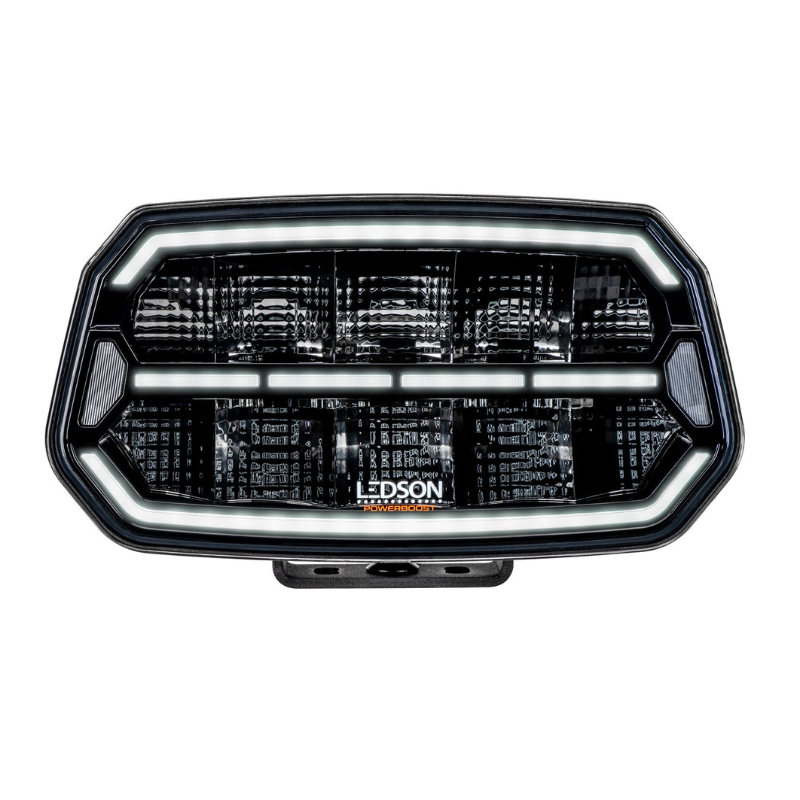 Proiector LED cu poziție dinamică albă și portocalie + stroboscop, pentru camion și off road, Epix10+ STROBE, Powerboost, 11500lm, 150w, 24.7 x 14.5cm [9]