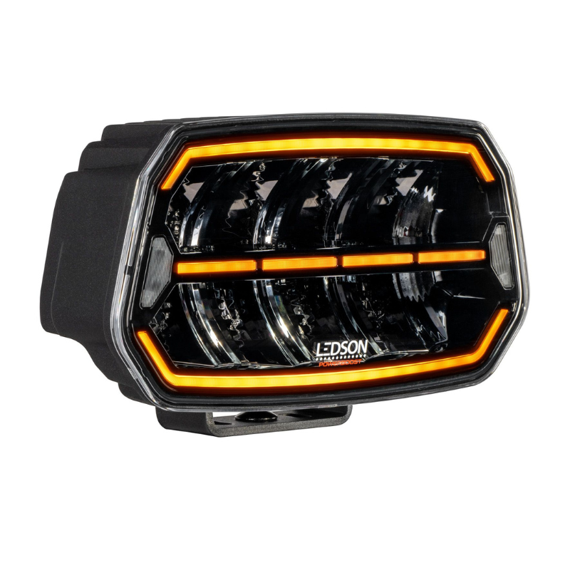 Proiector LED cu poziție dinamică albă și portocalie + stroboscop, pentru camion și off road, Epix10+ STROBE, Powerboost, 11500lm, 150w, 24.7 x 14.5cm [10]