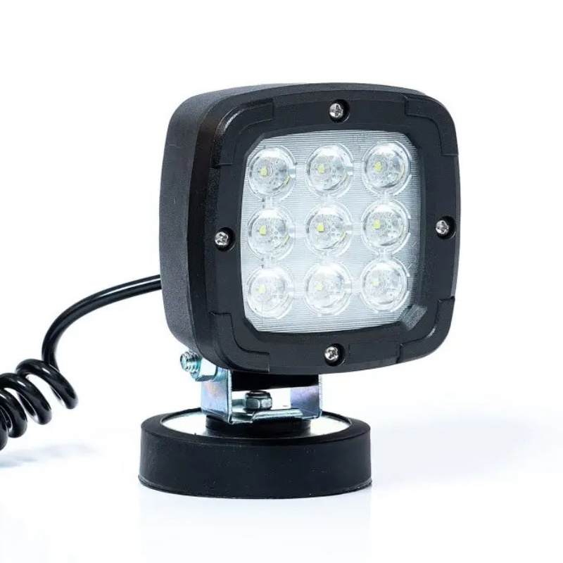 Proiector LED de lucru cu magnet, 12/24V, 14.20cm, cablu spiralat 3m, 1800lm [3]