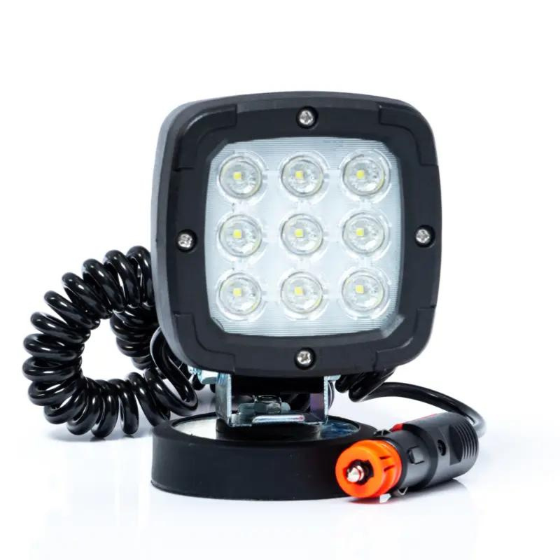 Proiector LED de lucru cu magnet, 12/24V, 14.20cm, cablu spiralat 7.8m, 1800lm [1]