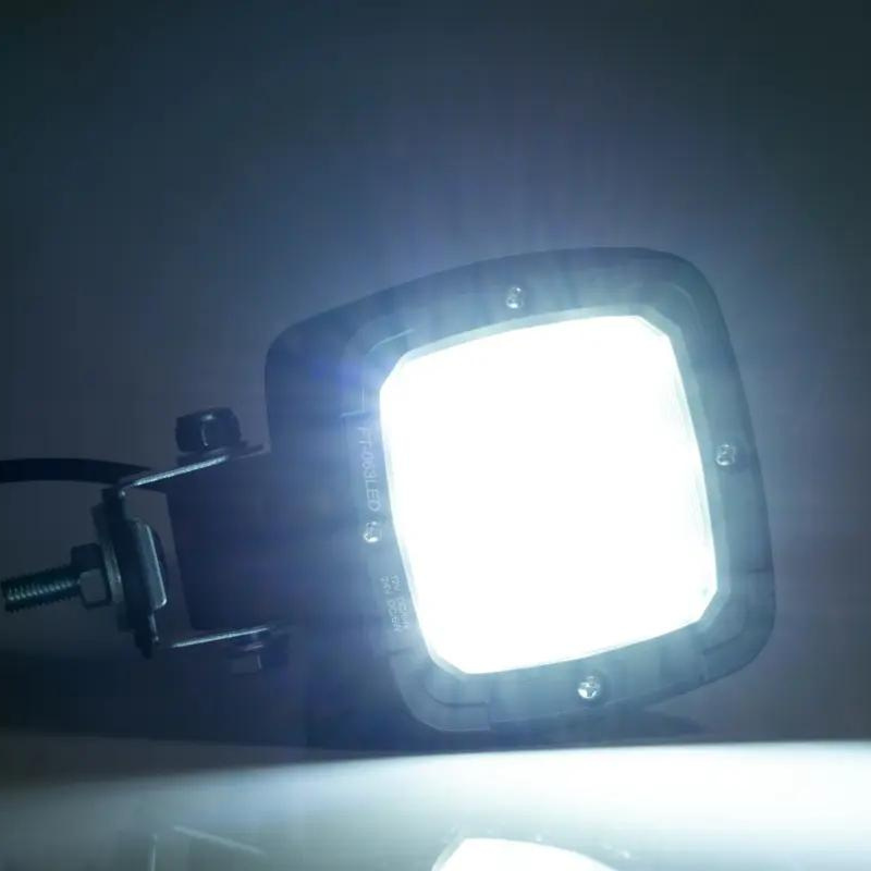 Proiector LED de lucru cu magnet, 12/24V, 14.20cm, cablu spiralat 7.8m, 650lm [3]