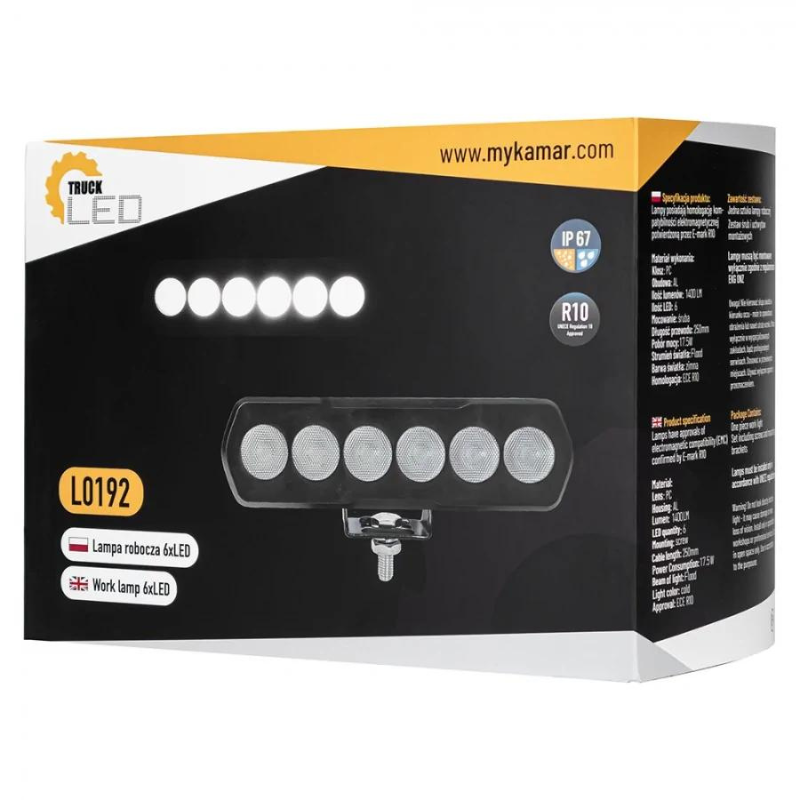 Proiector LED flood, 12/24V, 1600LM, 16cm [9]