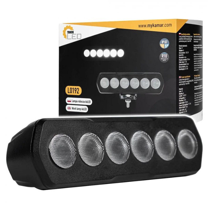 Proiector LED flood, 12/24V, 1600LM, 16cm [5]