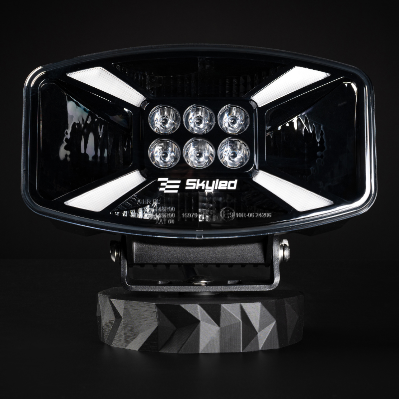 Proiector LED, Jumbo Stella Flash FULL, 140W, 12/24V, 8500lm, 24.7cm, Pozitie Alba, Galbena, Stroboscop si capac protectie, Off Road, Tir [8]