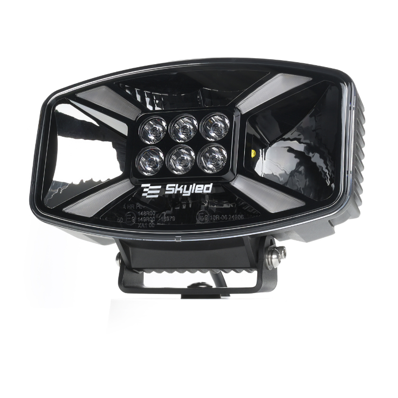 Proiector LED, Jumbo Stella Flash FULL, 140W, 12/24V, 8500lm, 24.7cm, Pozitie Alba, Galbena, Stroboscop si capac protectie, Off Road, Tir [17]