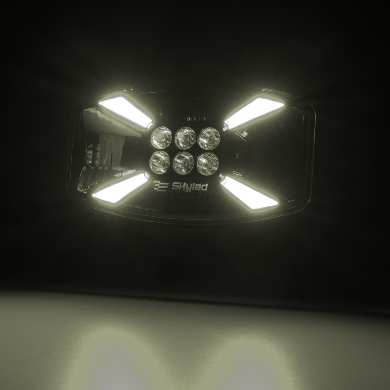 Proiector LED, Jumbo Stella Flash FULL, 140W, 12/24V, 8500lm, 24.7cm, Pozitie Alba, Galbena, Stroboscop si capac protectie, Off Road, Tir [23]