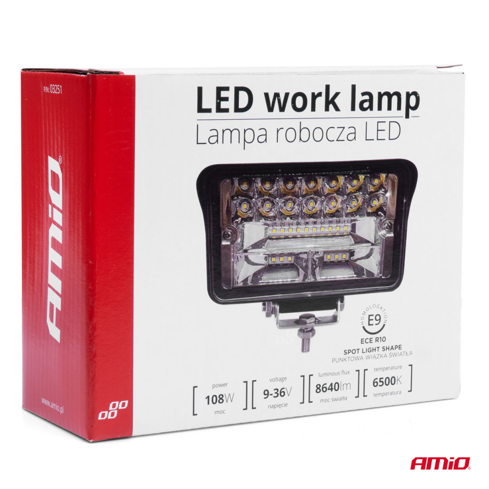Proiector LED Lucru Auto AWL40, 36 LED, Fascicul Spot, 9-36V [5]