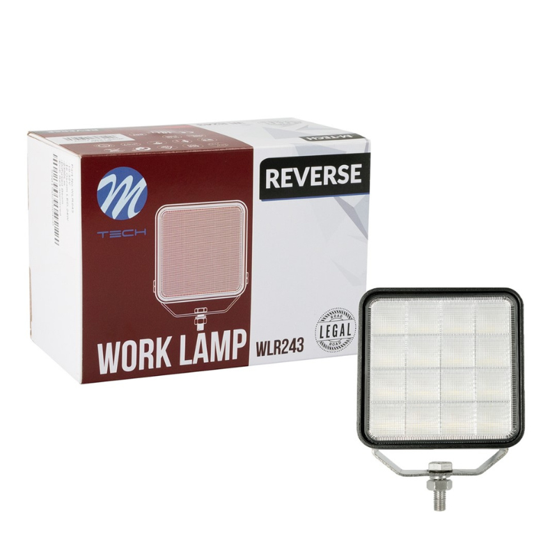 Proiector LED pentru marsarier, lampa mers inapoi, 11 x 12.5cm,  ECE R23, 12/24V, 24W, 2350lm, 5700K [3]
