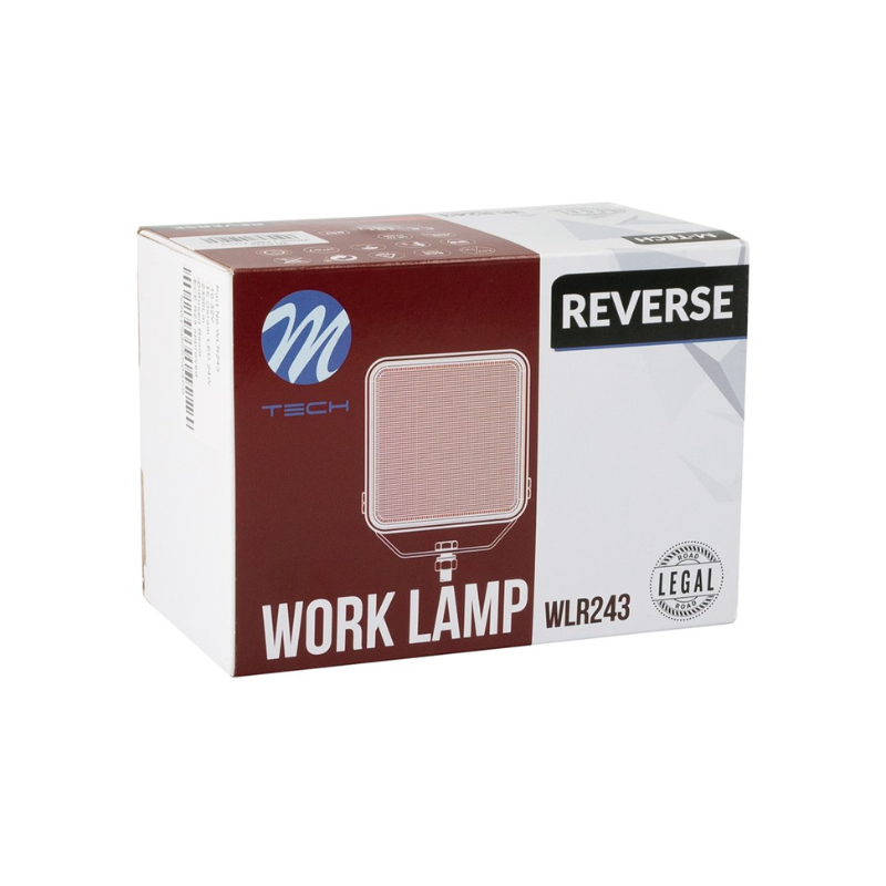 Proiector LED pentru marsarier, lampa mers inapoi, 11 x 12.5cm,  ECE R23, 12/24V, 24W, 2350lm, 5700K [4]