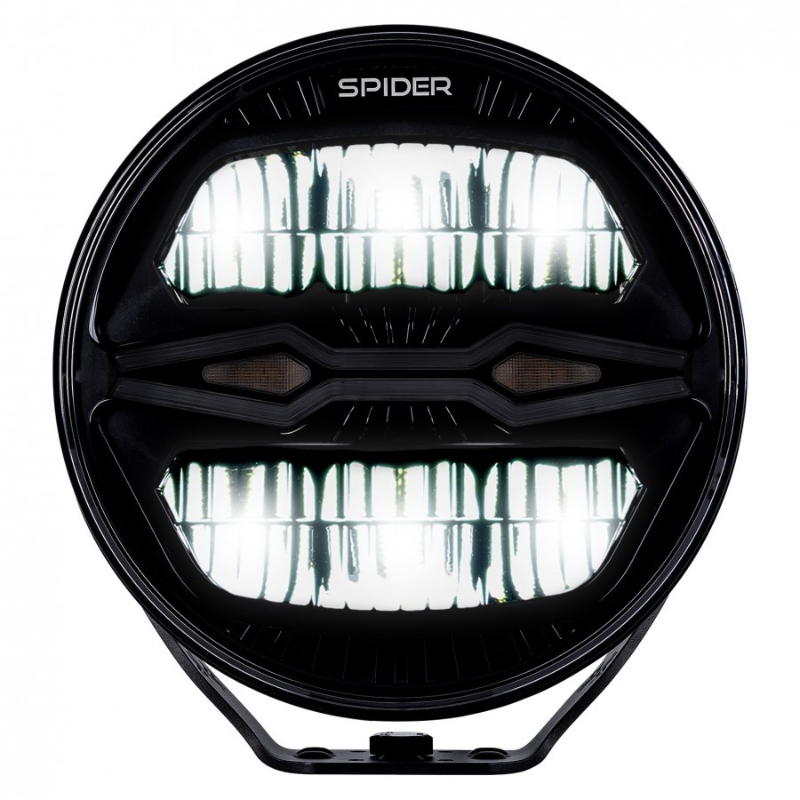 Proiector LED X-Spider NINJA, rotund, 12/24V, 100W, lumina drum, pozitie, avertizare IP69K [11]