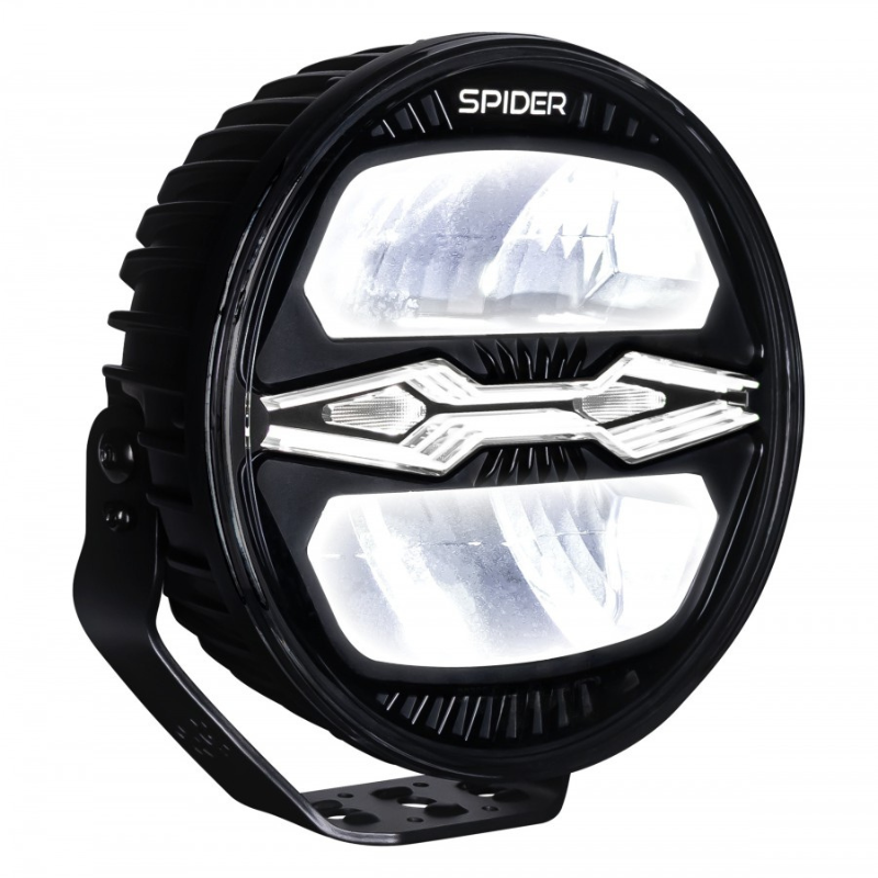 Proiector LED X-Spider NINJA, rotund, 12/24V, 100W, lumina drum, pozitie, avertizare IP69K [2]