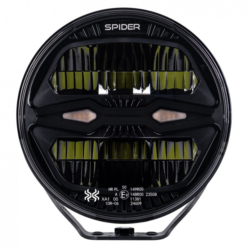 Proiector LED X-Spider NINJA, rotund, 12/24V, 100W, lumina drum, pozitie, avertizare IP69K [10]