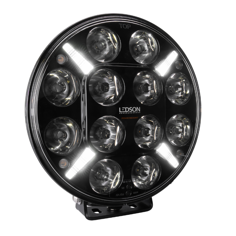 Proiector LEDSON Pollux9+, Spot, 120W, 21.8cm, IP68, 12/24V, cu stroboscop si pozitie alb/galbena, Powerboost [5]