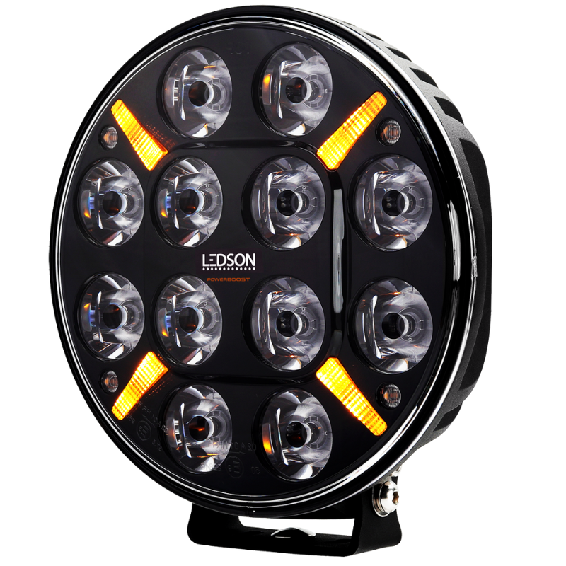 Proiector LEDSON Pollux9+, Spot, 120W, 21.8cm, IP68, 12/24V, cu stroboscop si pozitie alb/galbena, Powerboost [7]